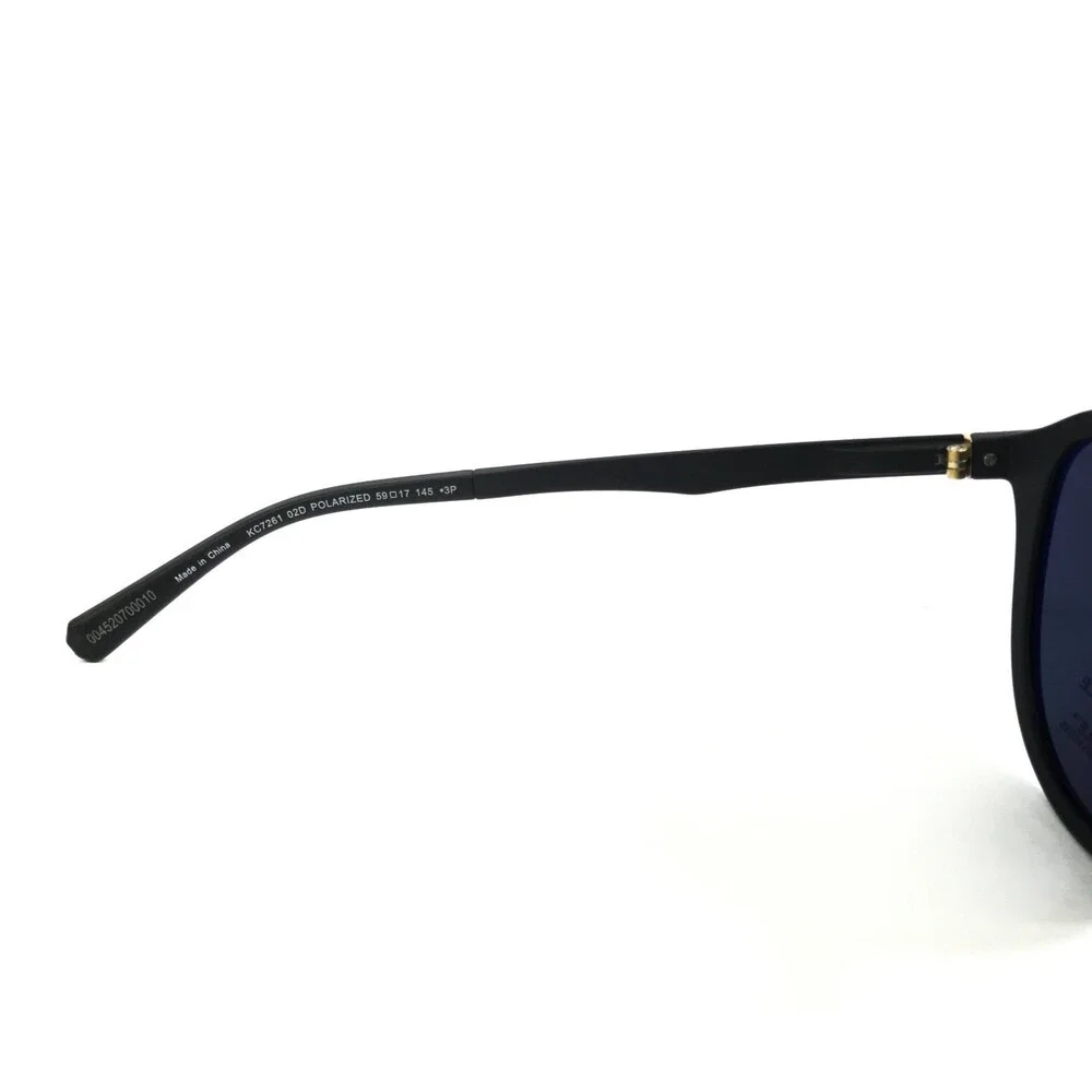 Kenneth Cole Sunglasses KC261 02D Matte Black Frames with Gray Polarized Lenses